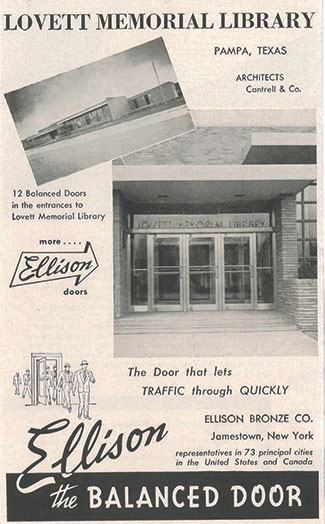 Ellison Old Ad - Memorial Library