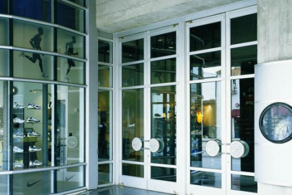 Niketown with ellison balanced doors