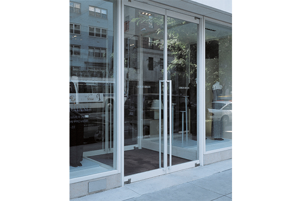 balanced doors at Giorgio Armani